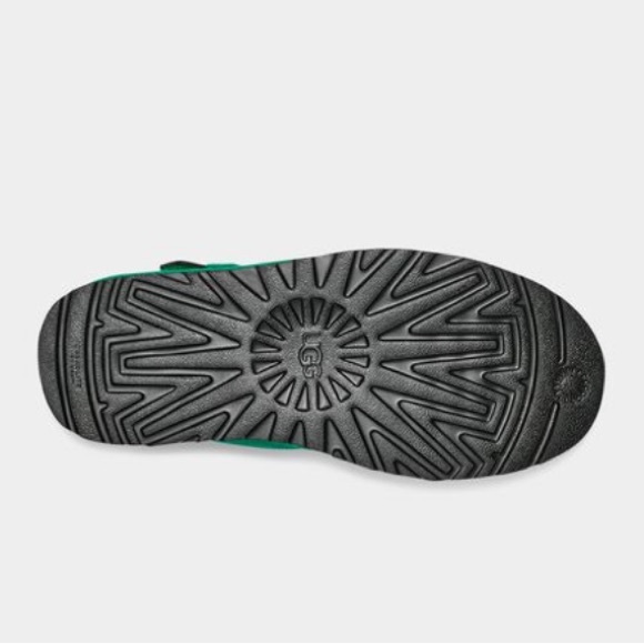 🆕UGG SIZE10 EMERALD GREEN NEUMEL PLATFORM BOOT KELLY GREEN STRAP BLACK PLATFORM - Picture 3 of 9